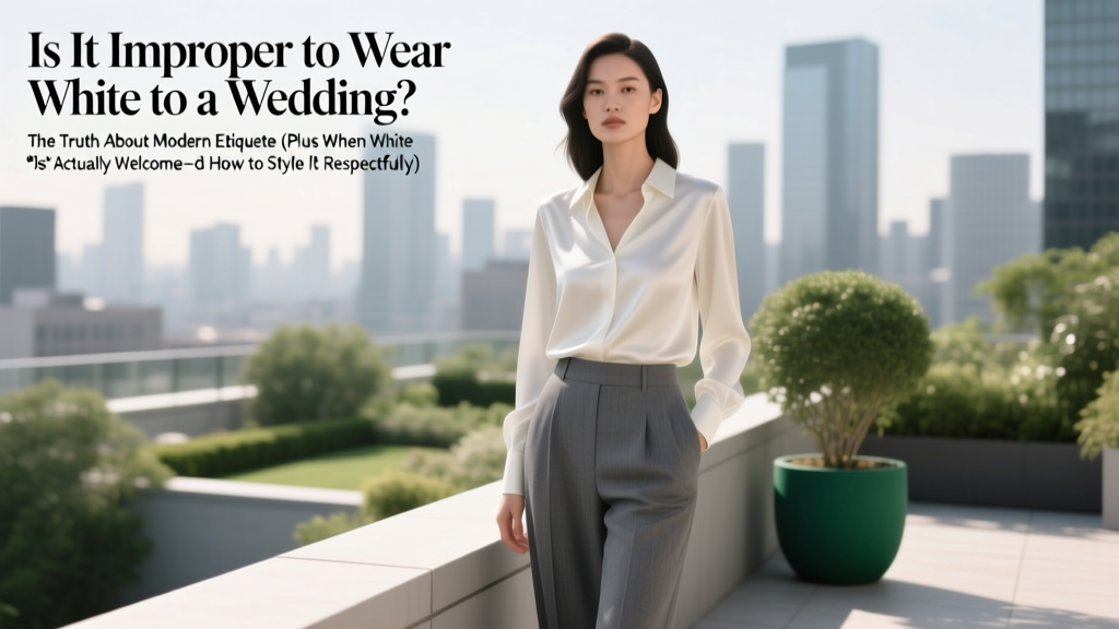 Is It Improper to Wear White to a Wedding? (2026)