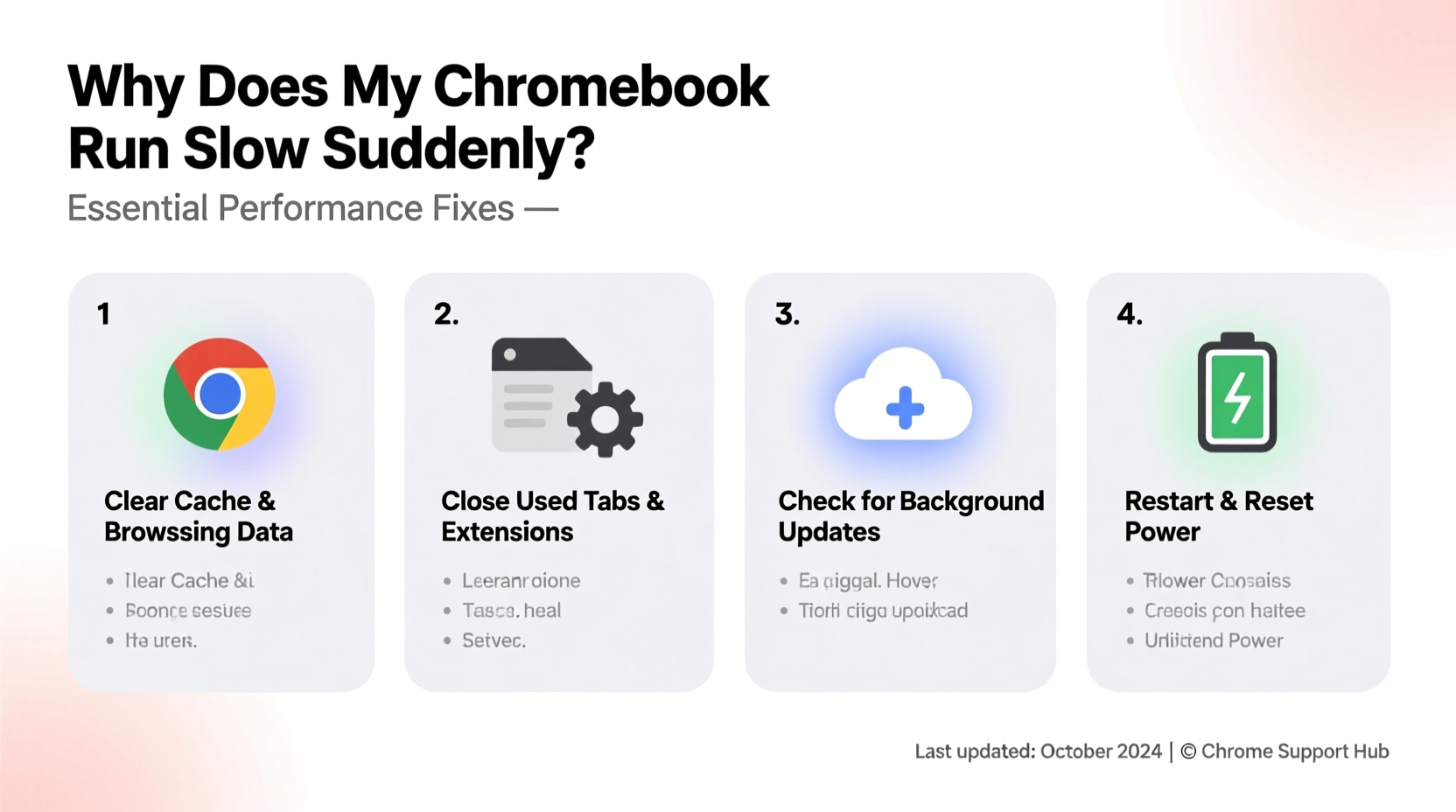 why does my chromebook run slow suddenly performance fixes