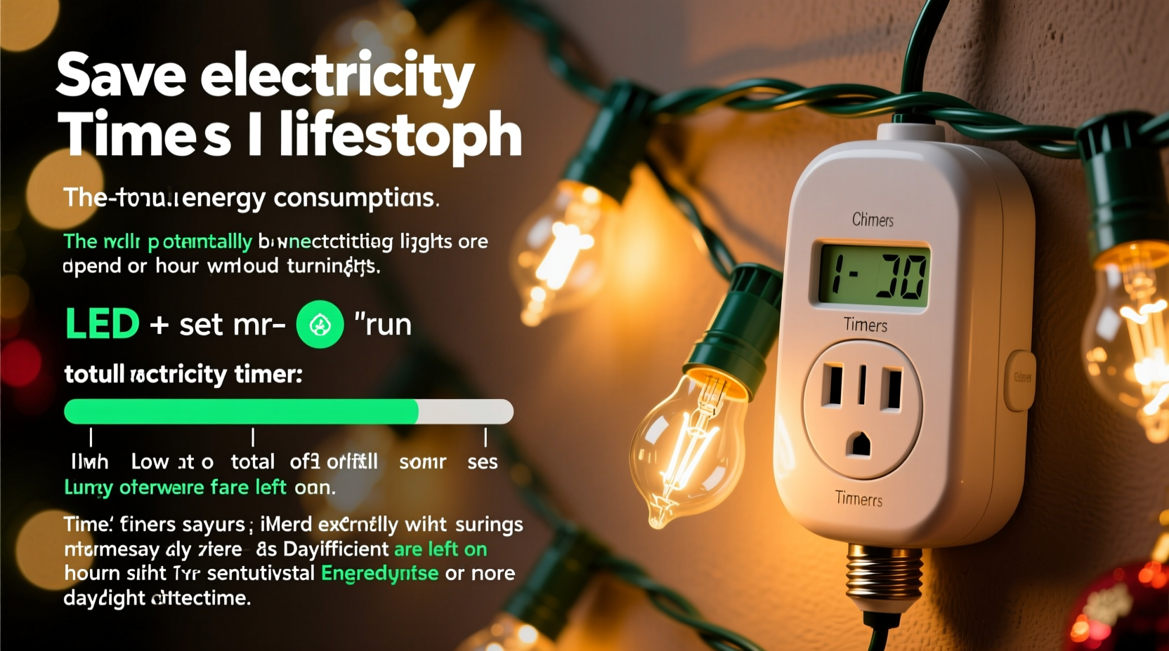 do christmas light timers save electricity and extend bulb lifespan