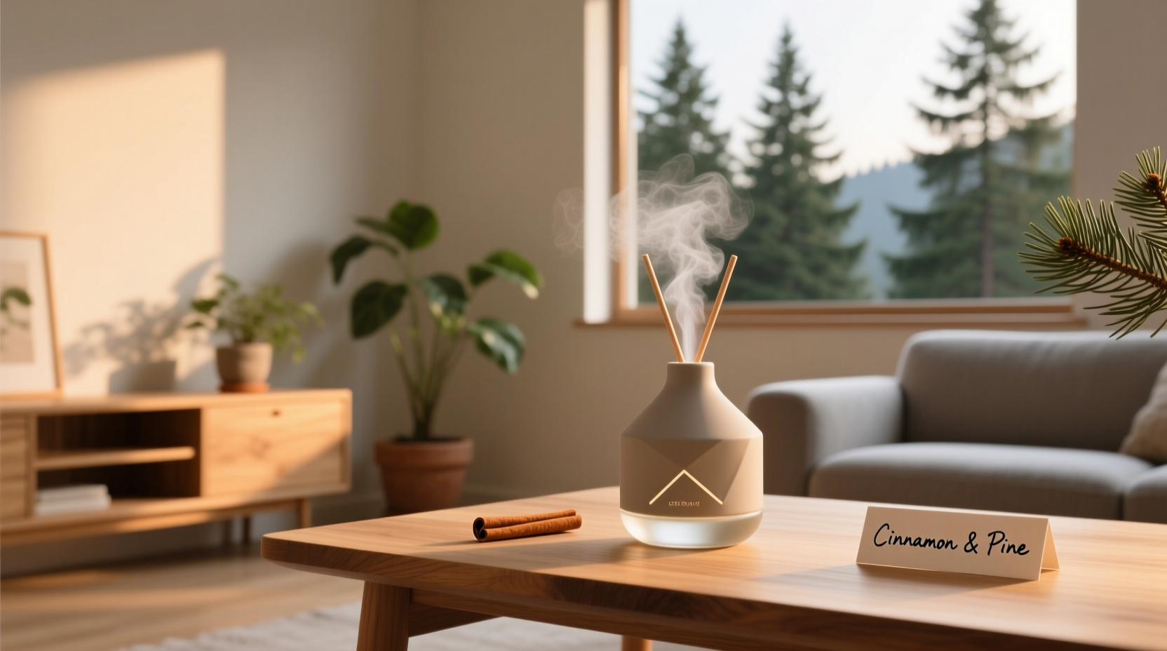 how to choose a scent diffuser that complements cinnamon and pine notes