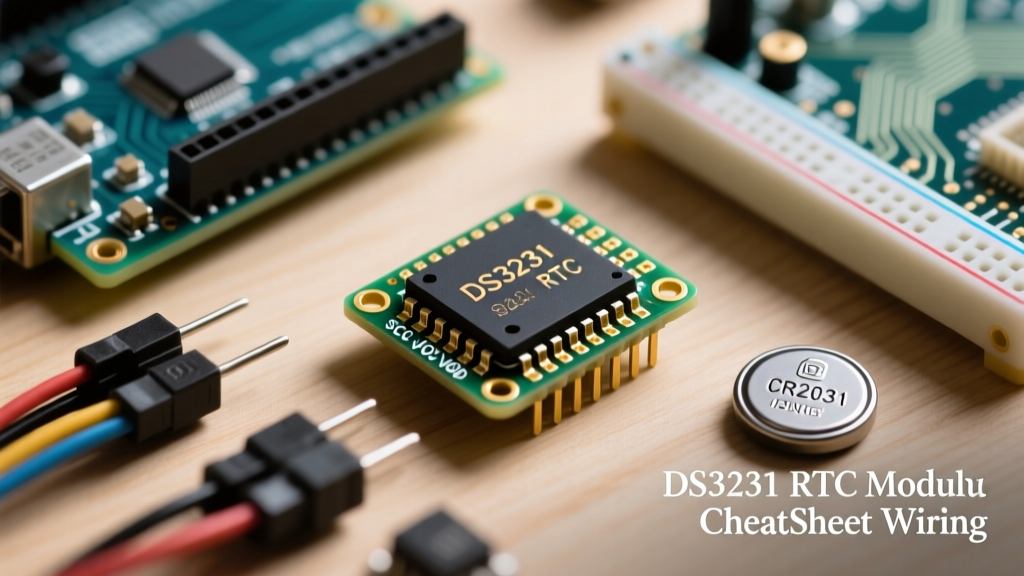 DS3231 RTC Module Cheat Sheet: Pinout, Wiring & Registers