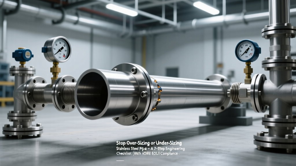 Stainless Steel Pipe Sizing: 7-Step ASME B31.3 Checklist