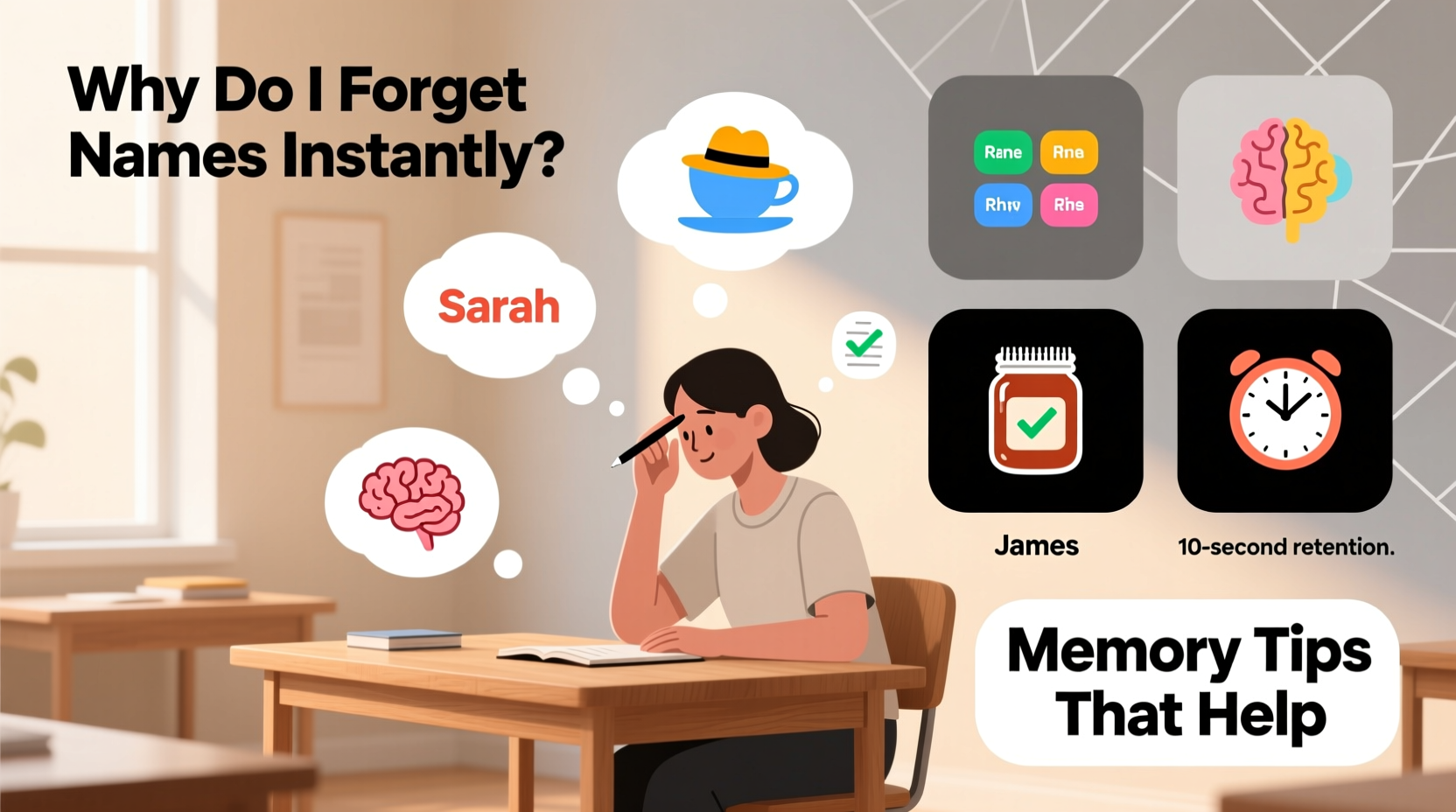 why do i forget names instantly memory tips that help
