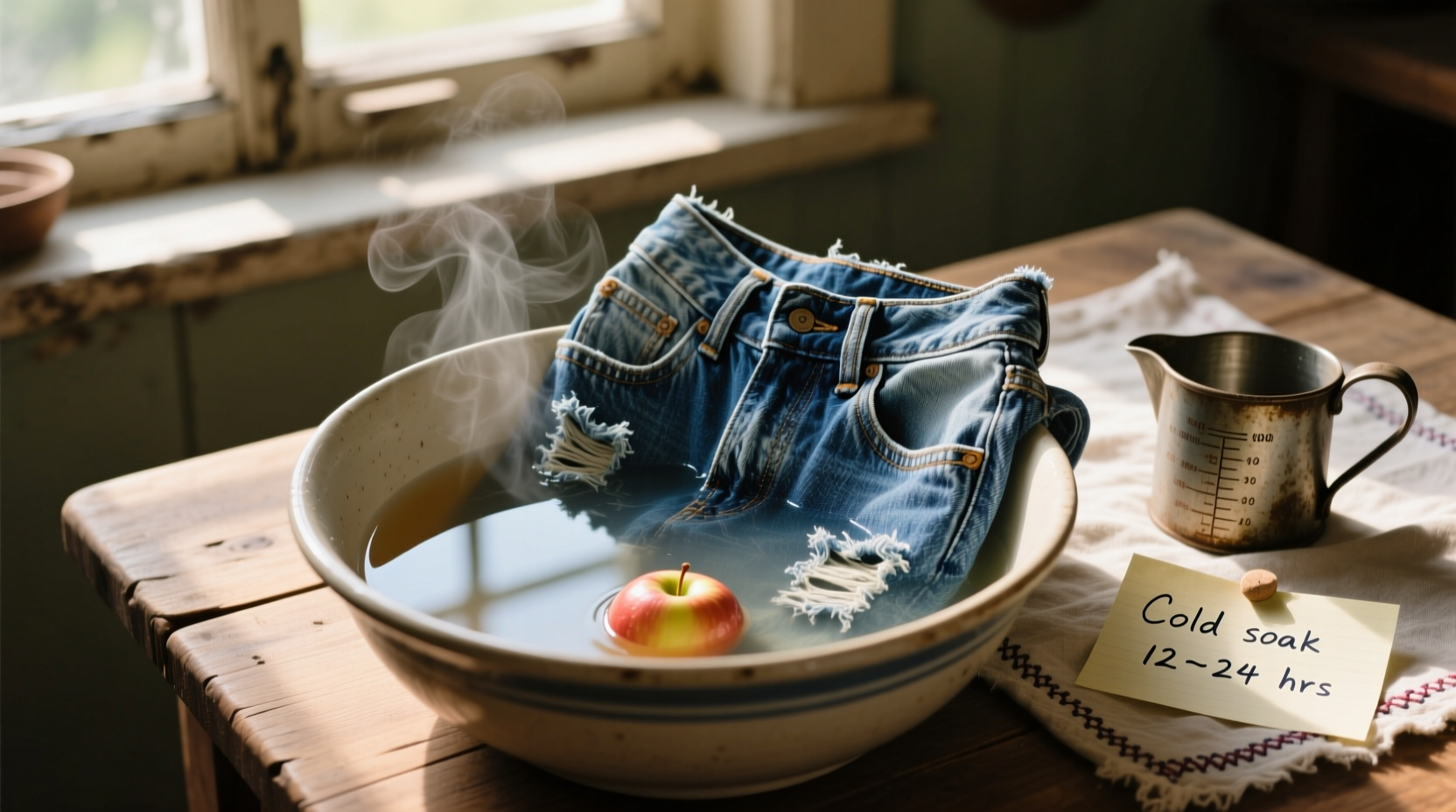 how to revive faded denim jeans