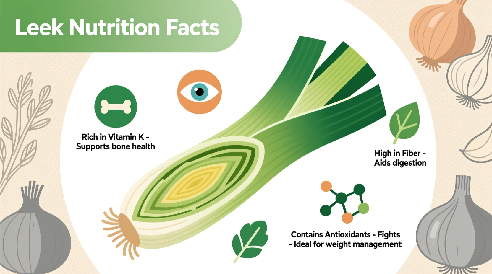 nutritional benefits and uses of leeks