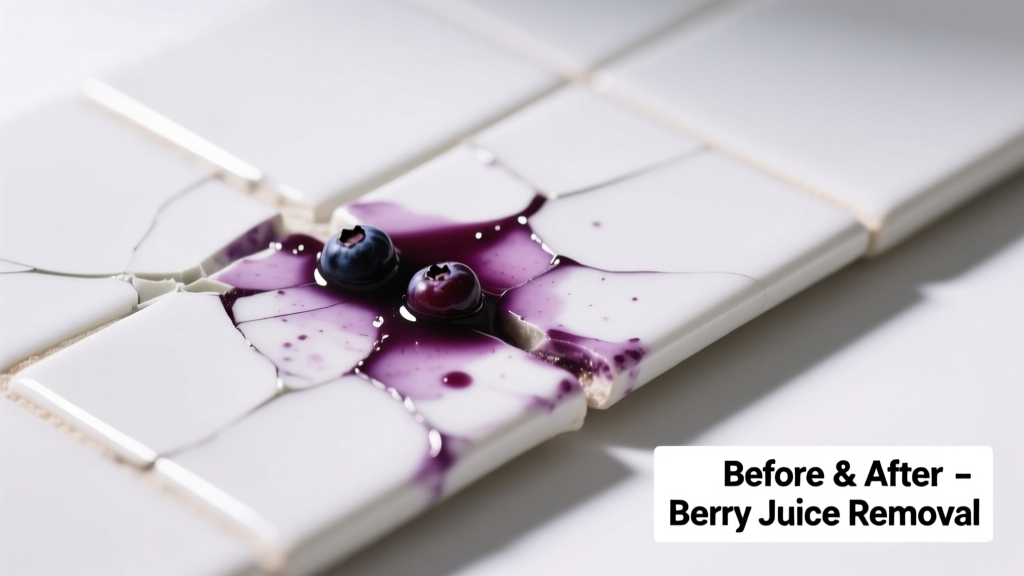 How to Remove Berry Juice from Ceramic Surfaces