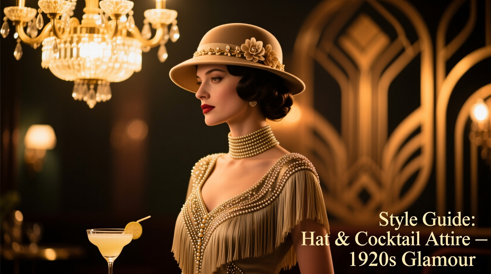 how to match hat styles with cocktail attire for vintage-inspired events