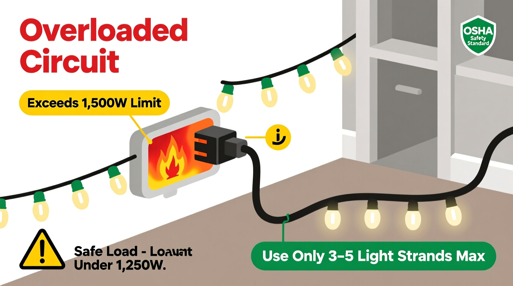 why do extension cords heat up with multiple light strands safety guide