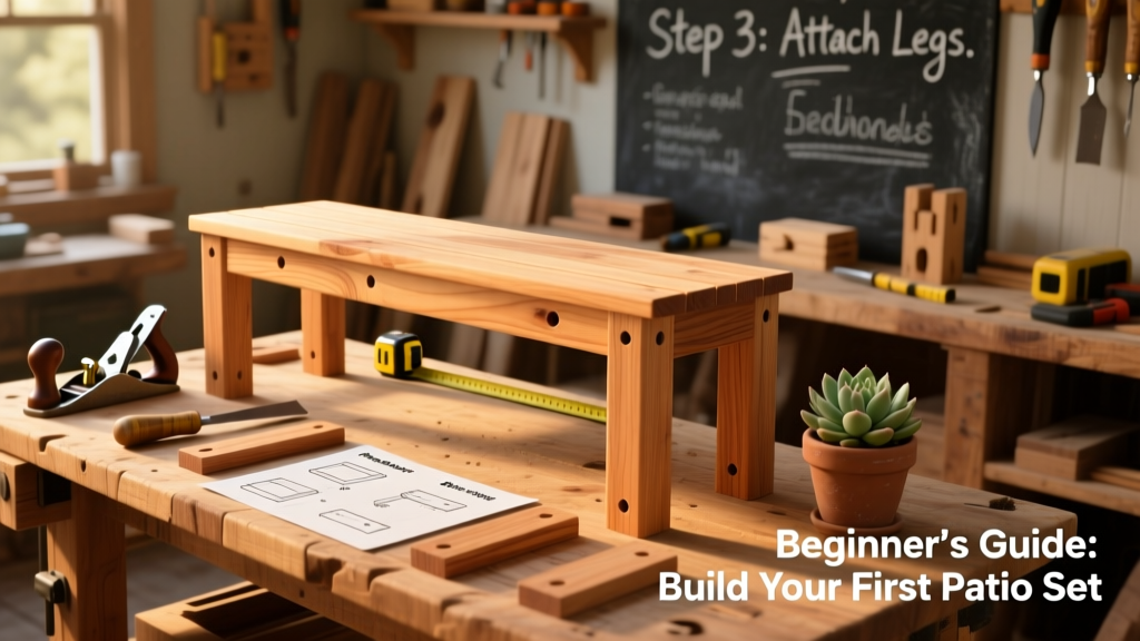 DIY Cedar Patio Furniture Set for Beginners