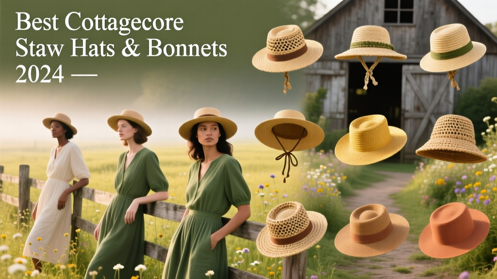 Best Cottagecore Straw Hats & Bonnets 2024