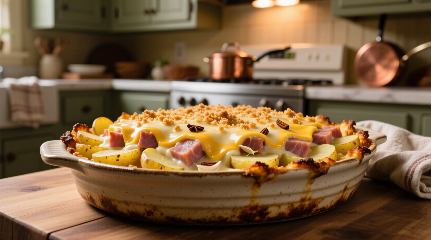 Perfect Ham and Cheese Potato Casserole Recipe