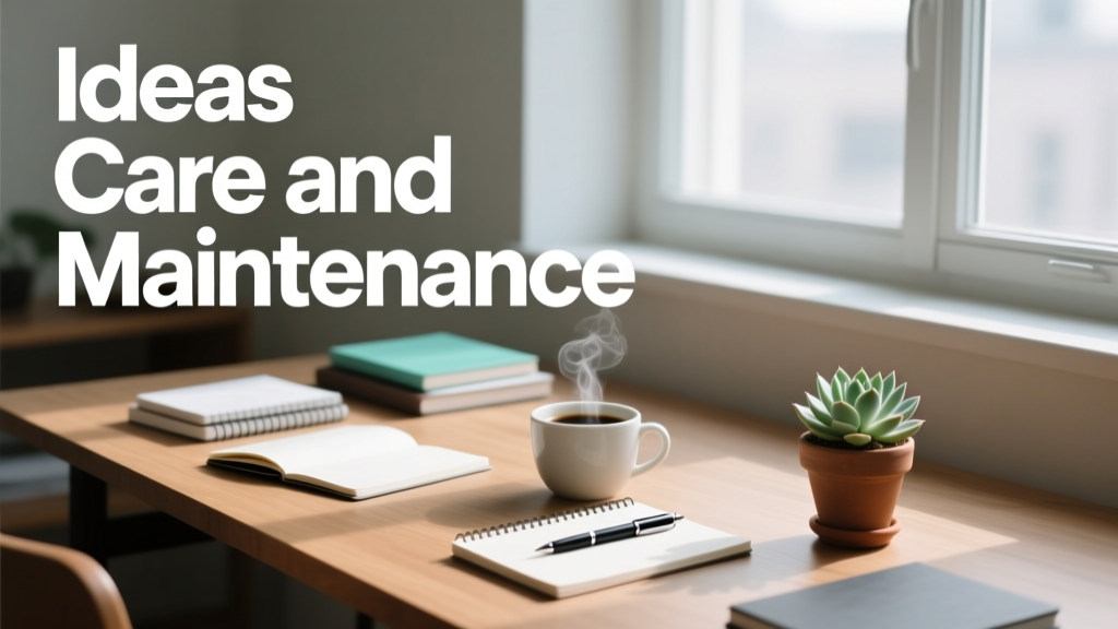 Ideas Care and Maintenance: Practical Strategies for