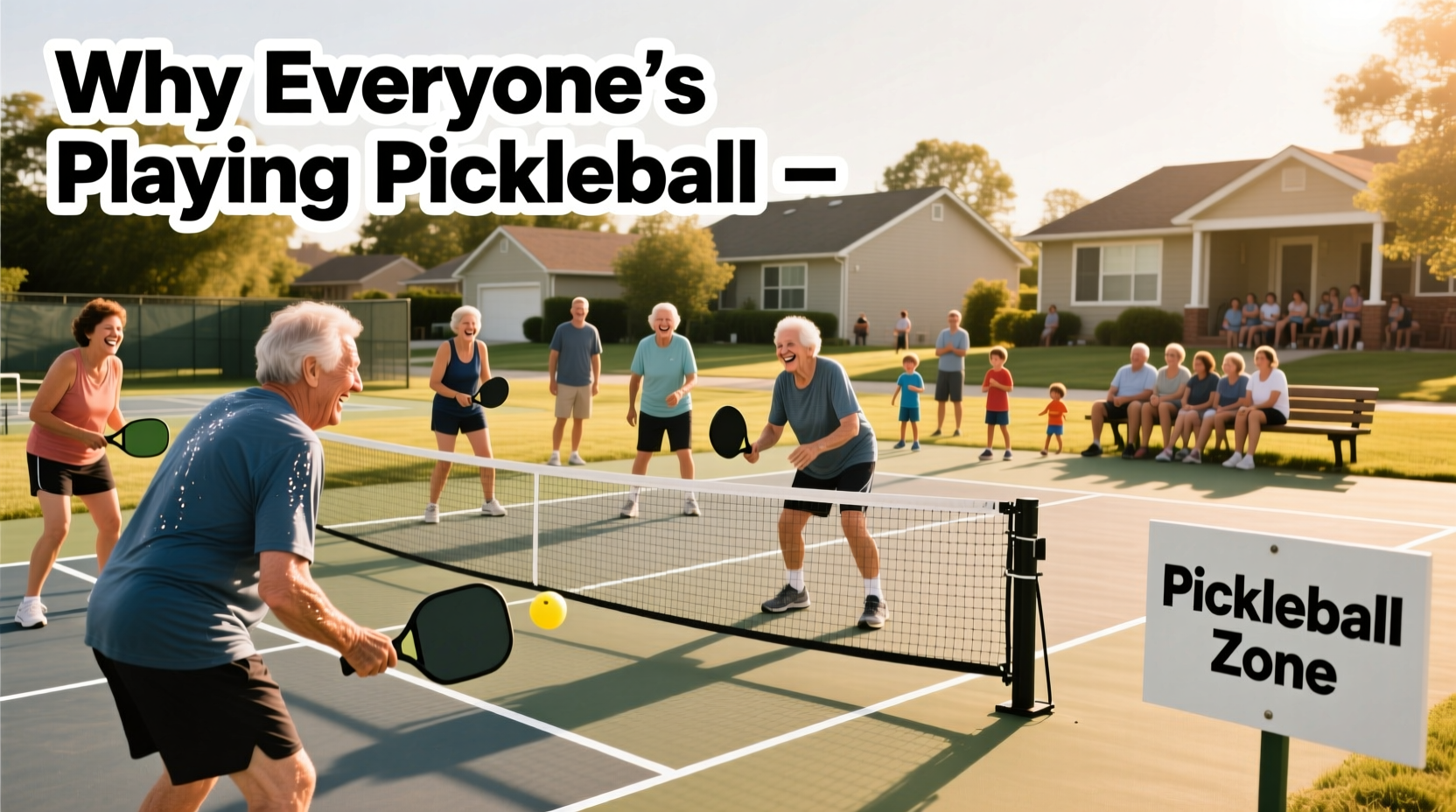 why is everyone playing pickleball sudden popularity explained