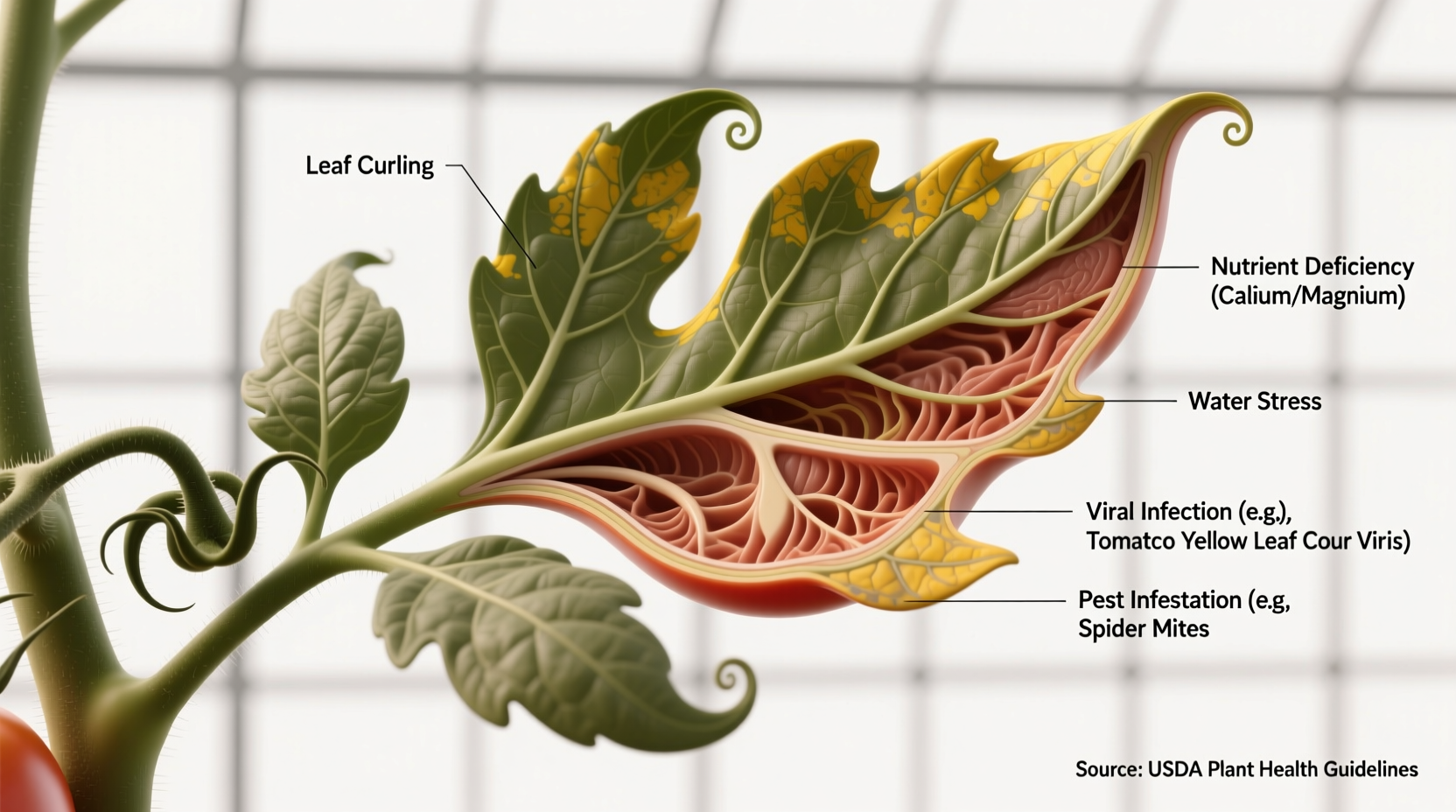 Tomato Leaf Curl Causes and Solutions