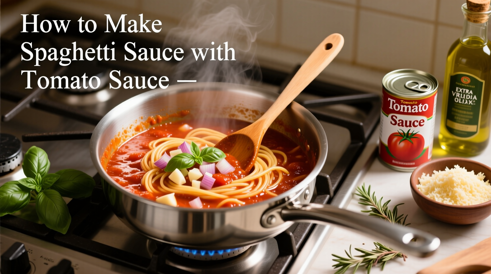 Easy Spaghetti Sauce Recipe Using Tomato Sauce Base