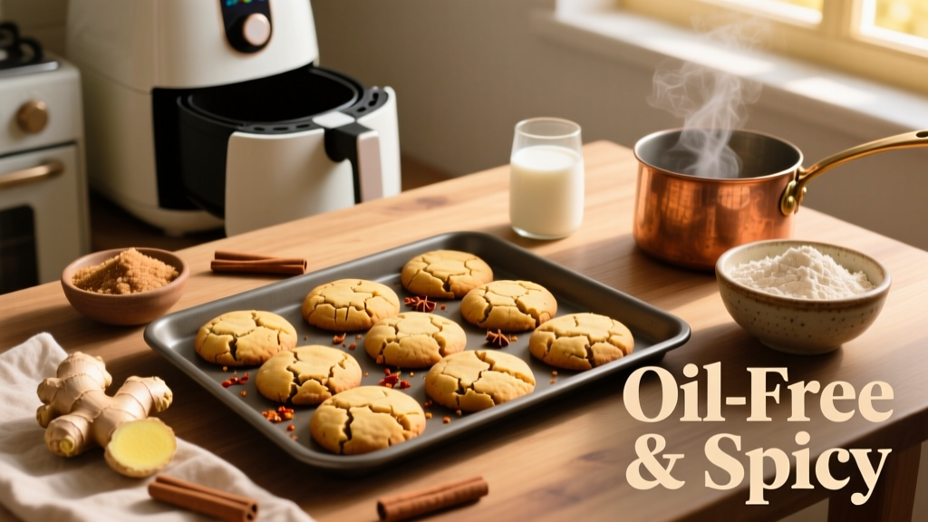 Air Fryer Ginger Cookies: Crispy, Spicy & Oil-Free