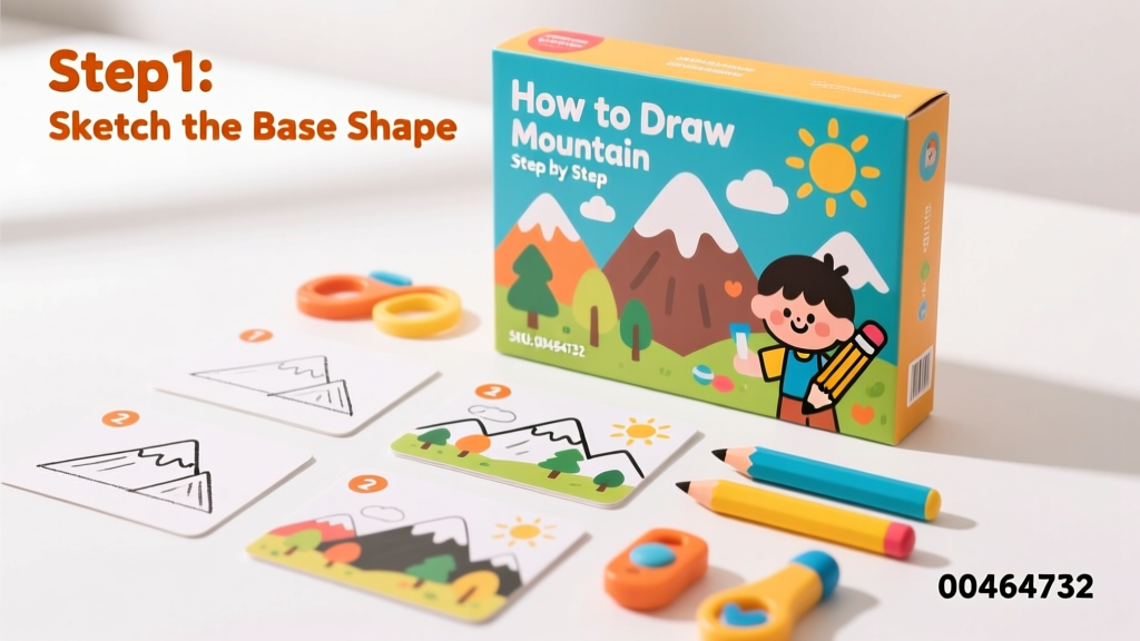 How to Draw a Mountain Step by Step: A Child-Safe, Developmentally Appropriate Art Activity for Ages 4–10