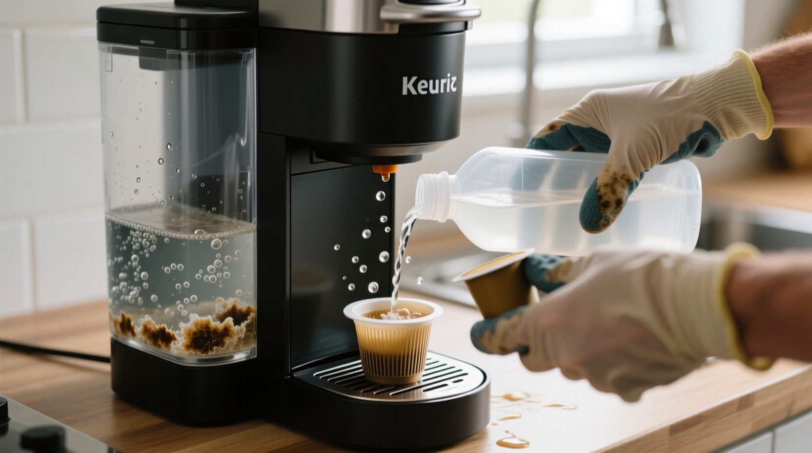 how to descale a keurig or other pod coffee maker