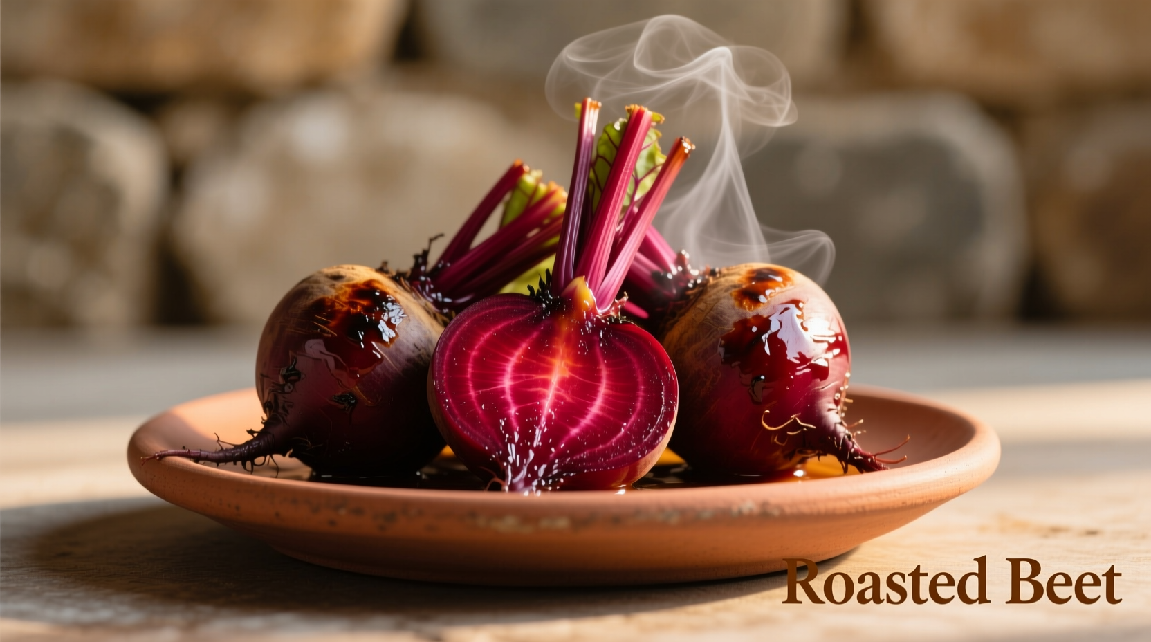 Perfectly roasted beets with vibrant color