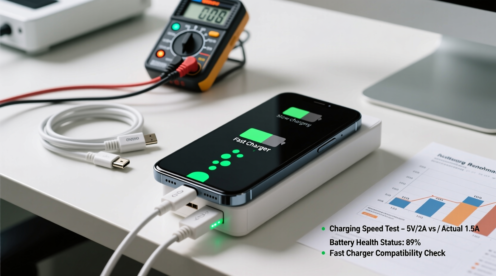 why is my phone charging slow despite using a fast charger