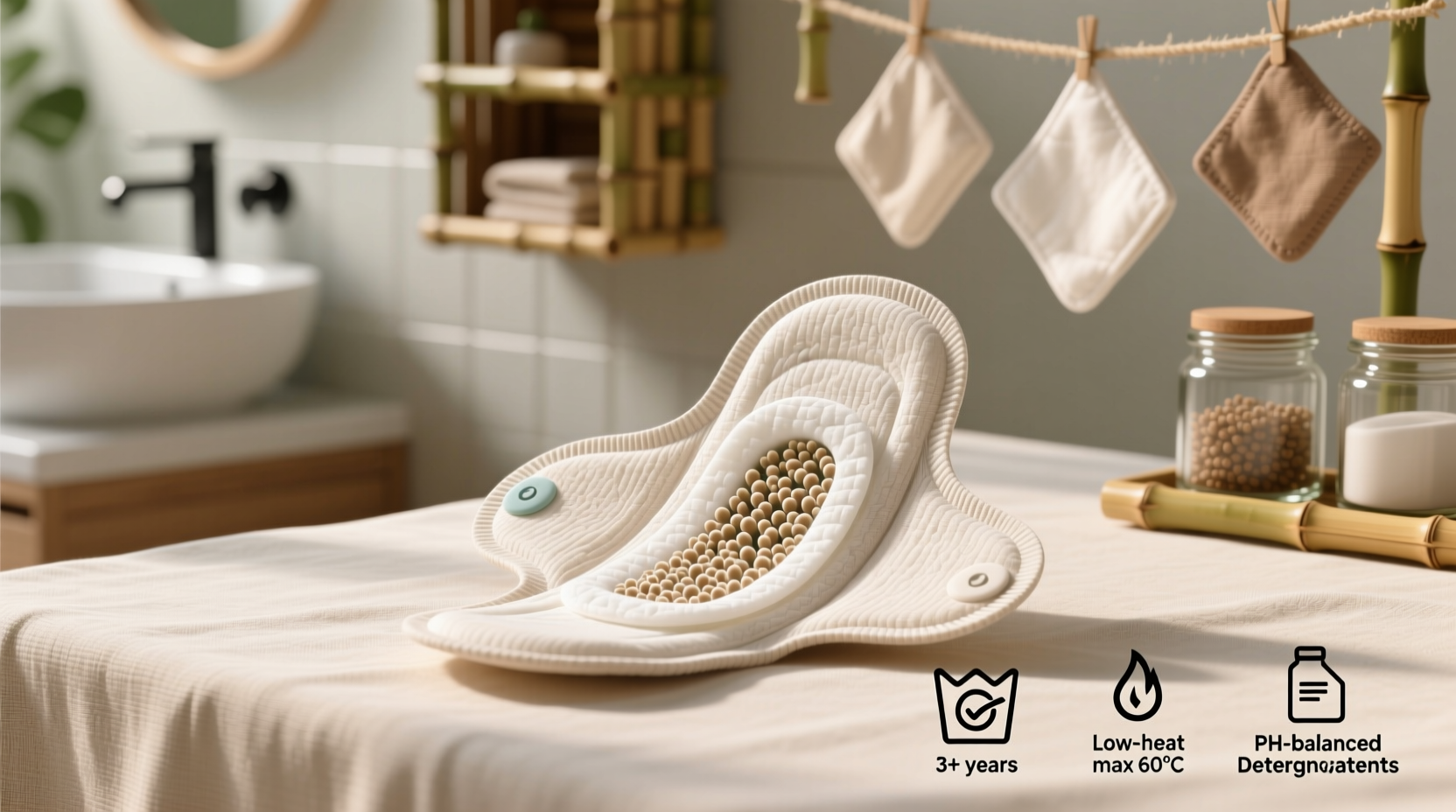 how to wash reusable period pads safely