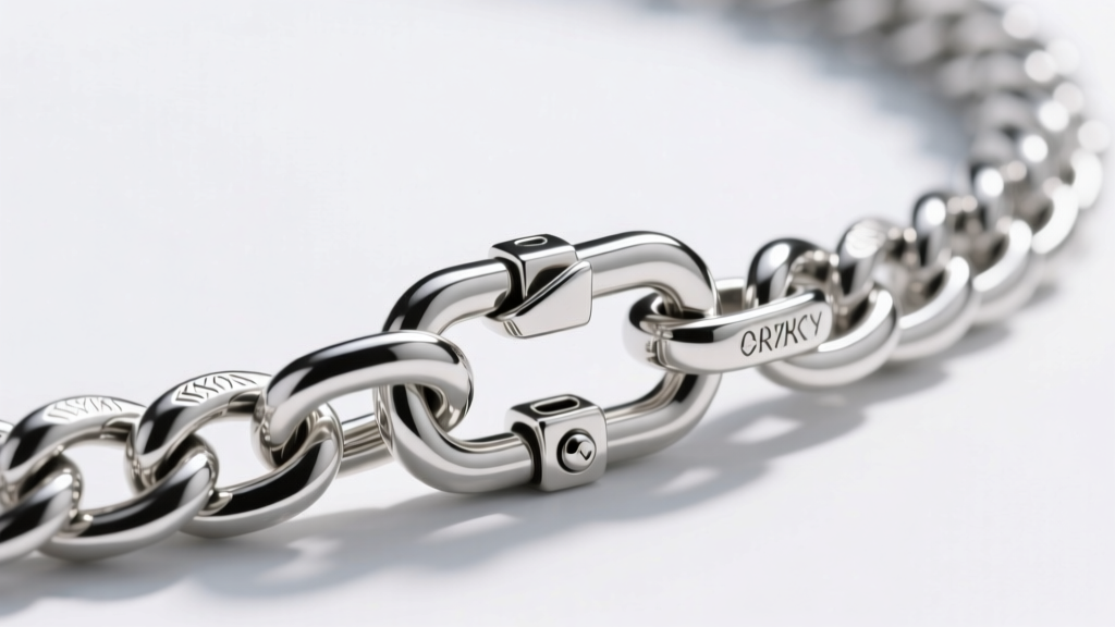 Close-up of a thick sterling silver box chain attached to a secure lobster clasp, showing the hardware needed for heavy pendants