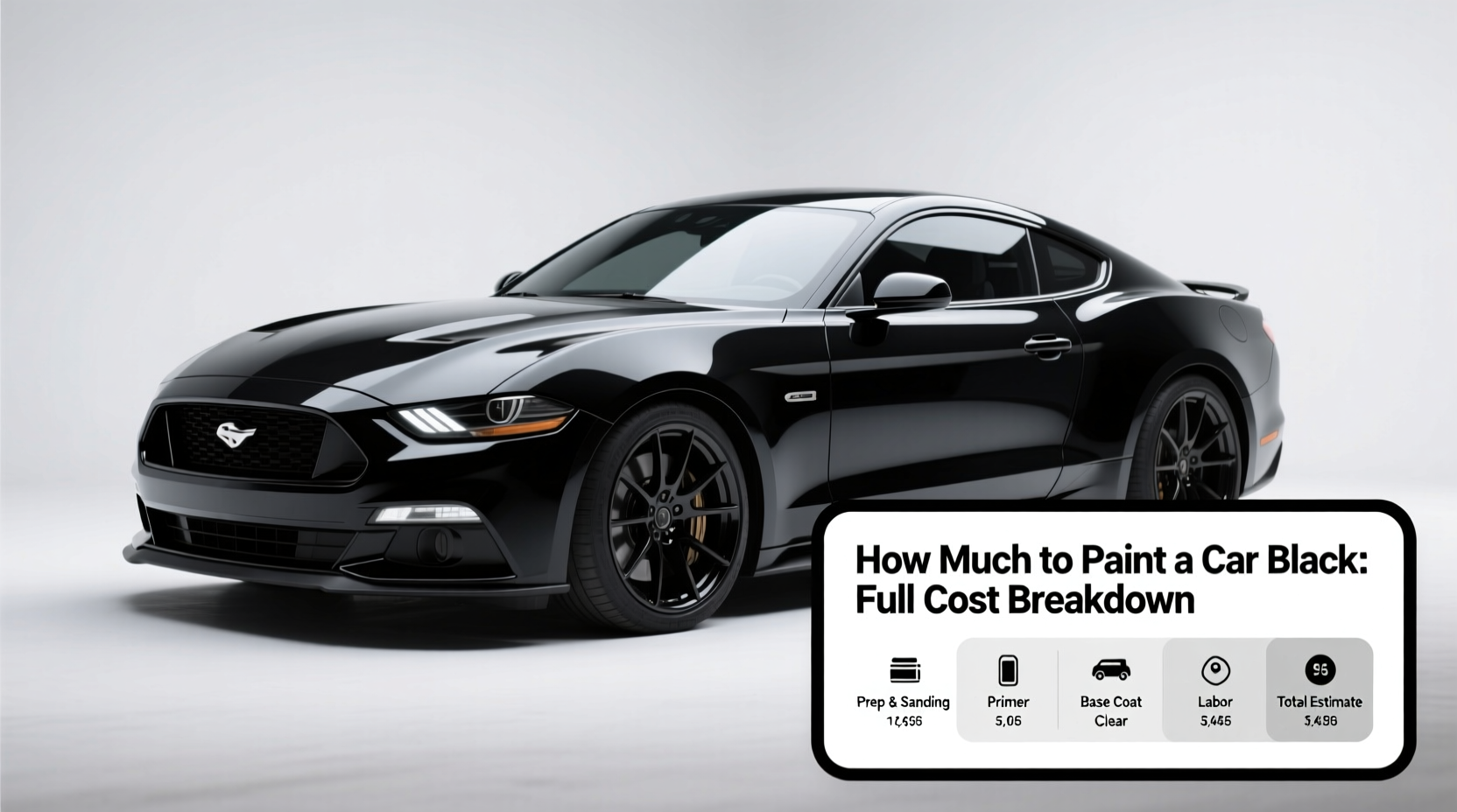 how much to paint a car black