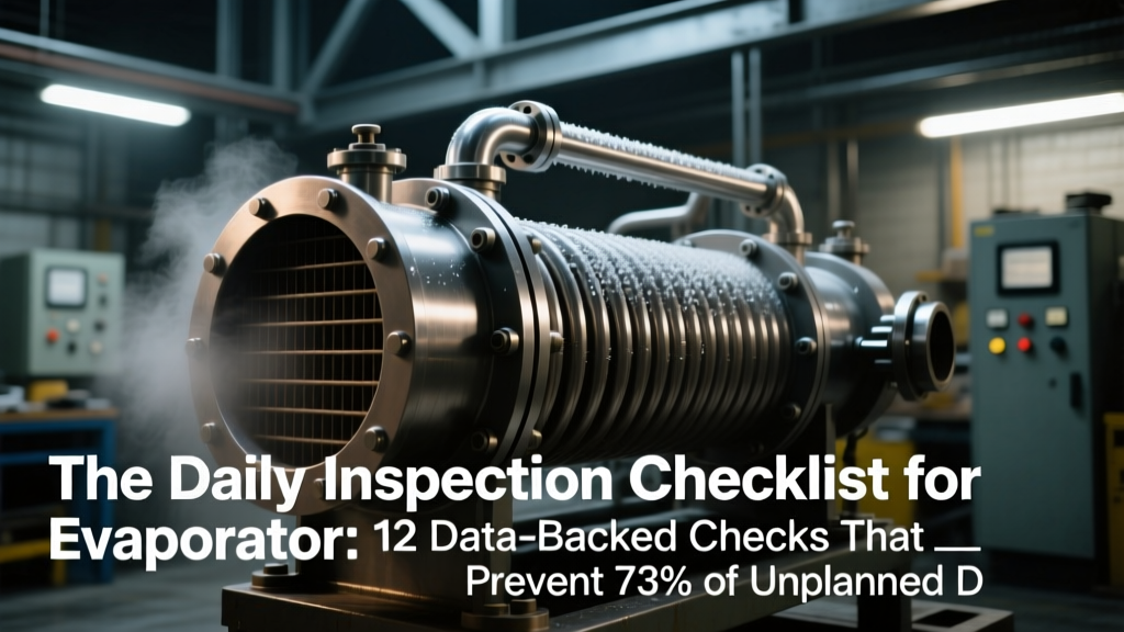 Evaporator Daily Inspection Checklist: 12 Critical Checks