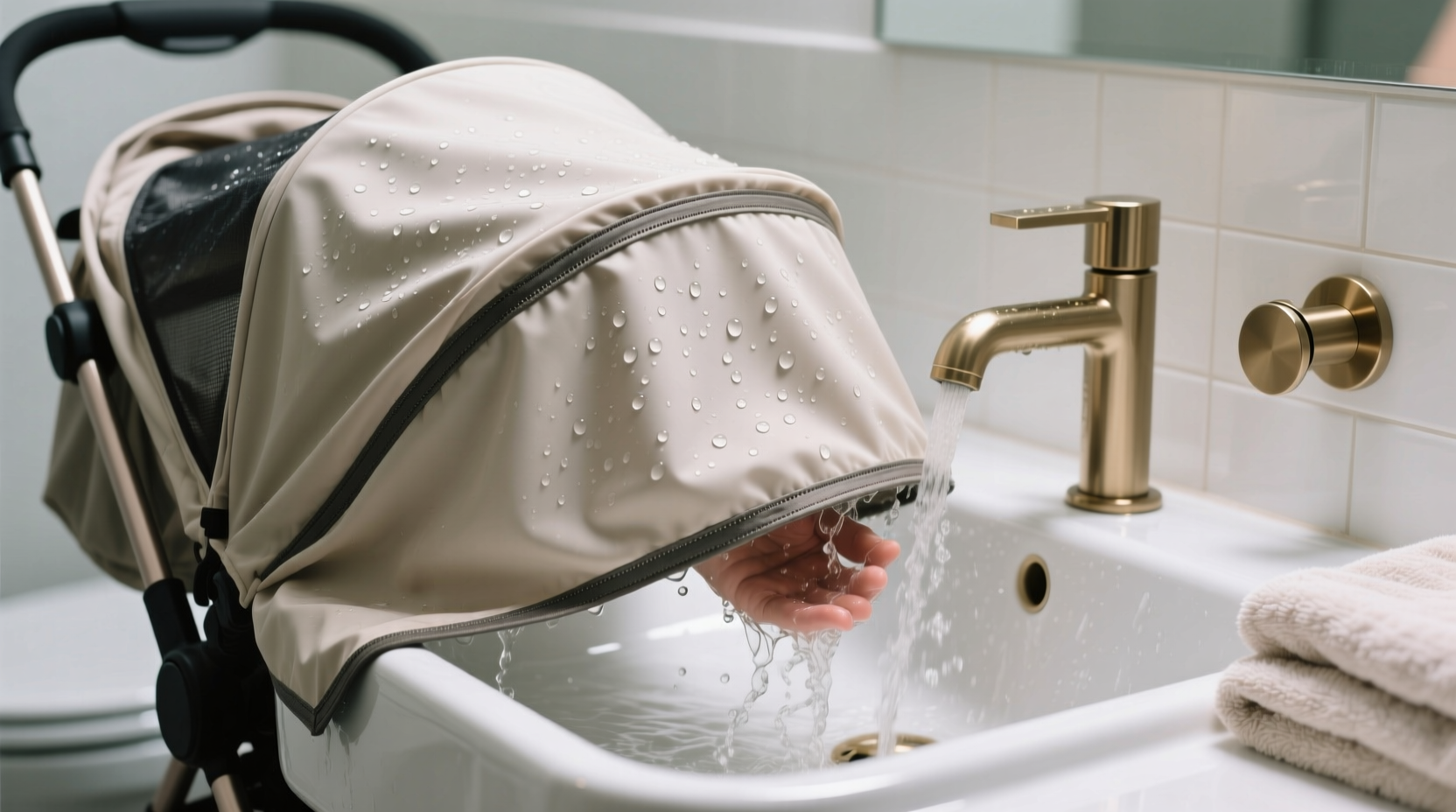 how to wash pet stroller rain covers safely