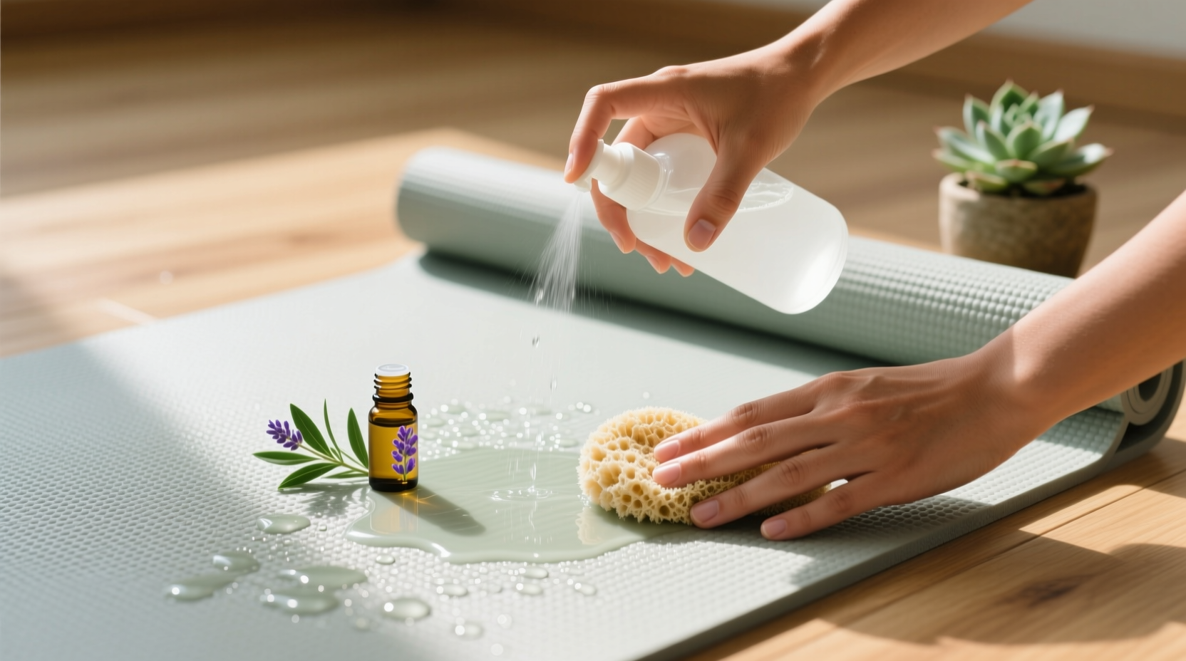natural yoga mat disinfection guide