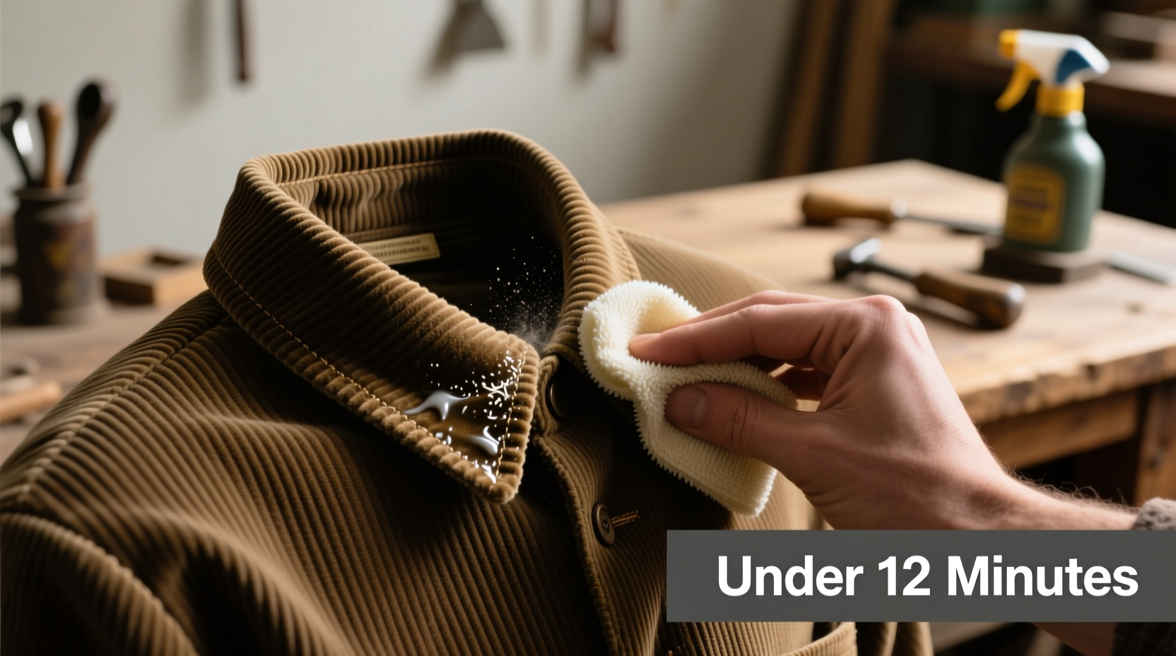 how to clean corduroy collar without flattening wales
