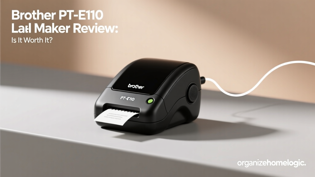 Brother PT-E110 Label Maker Review: Is It Worth It?