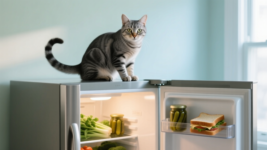Why Cats Sit on the Refrigerator Top