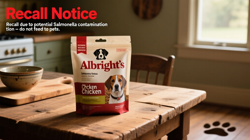 Albright's Raw Dog Food Recalls Chicken Food Over Salmonella Concerns