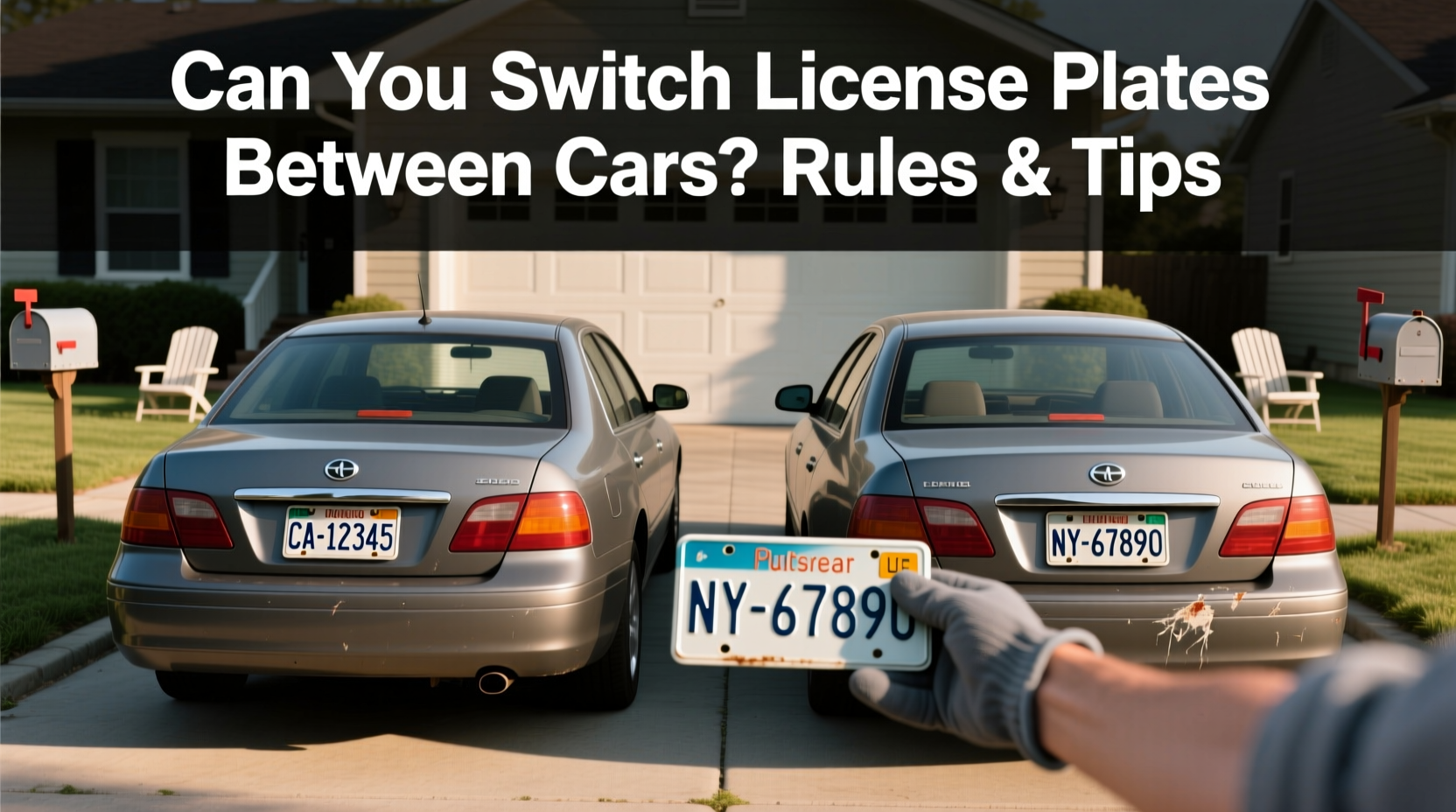 can i switch plates from one car to another