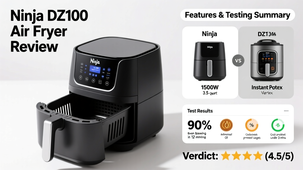 Ninja DZ100 Air Fryer Review: Dual-Zone & Crisp Tests