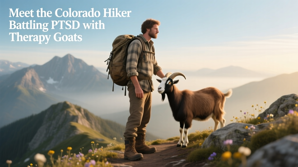 Meet The Colorado Hiker Battling PTSD With Therapy Goats