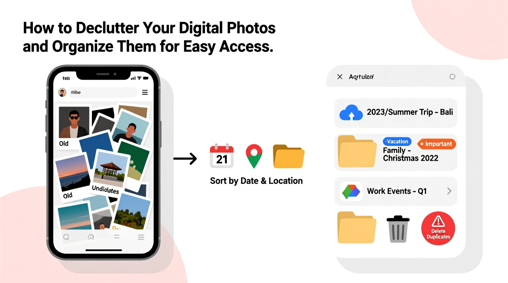 how to declutter your digital photos and organize them for easy access