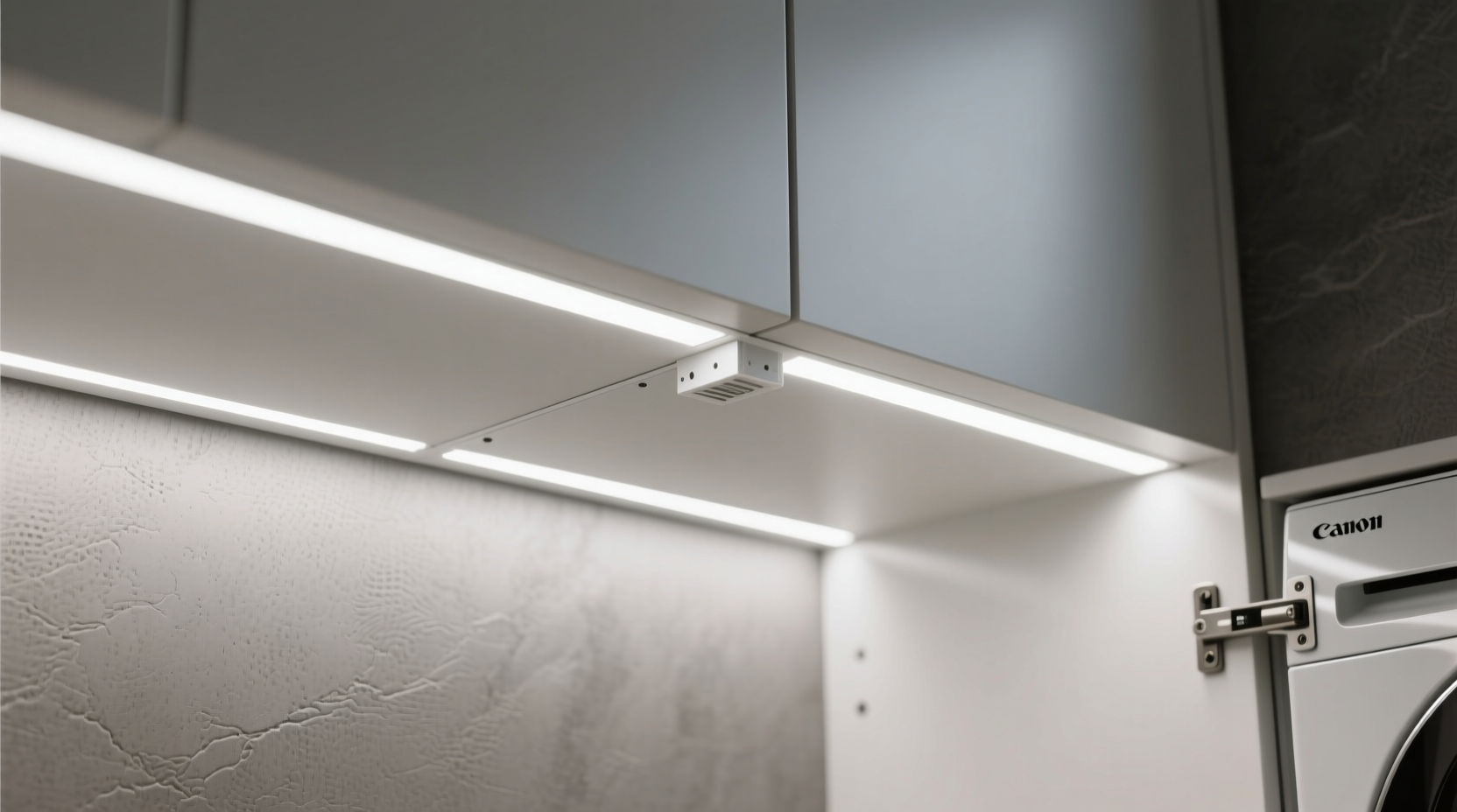 how to clean led strip light diffusers in laundry cabinets
