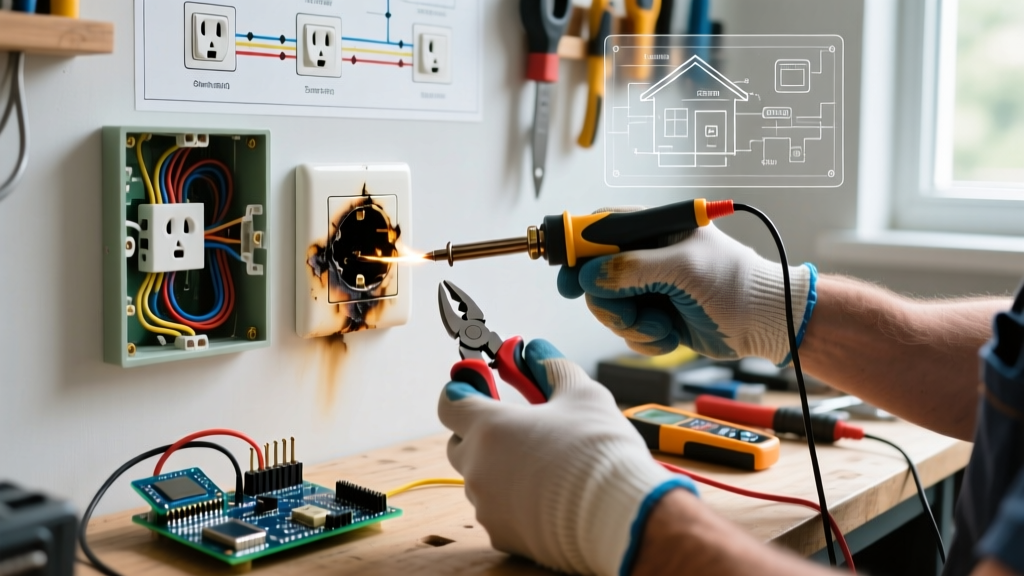 Burnt Electrical Outlet: Diagnosis and Replacement Guide