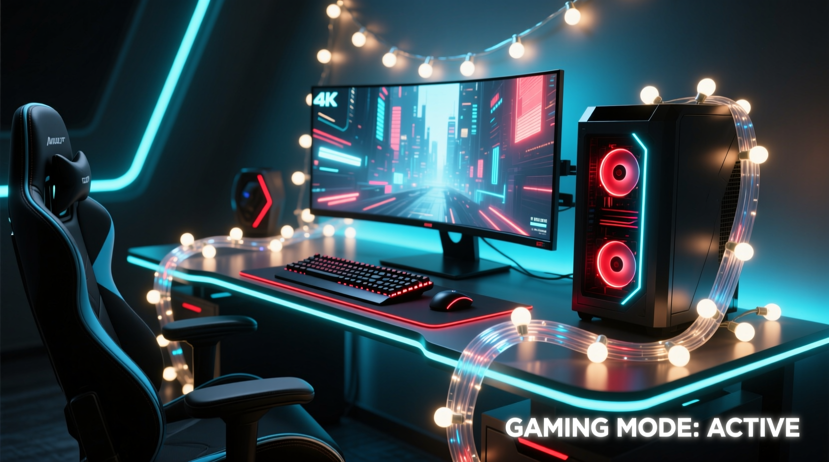 how to use christmas lights in a gaming setup for immersive ambient lighting
