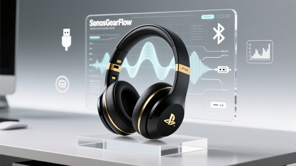 PS4 Gold Wireless Headphones TV USB Compatibility