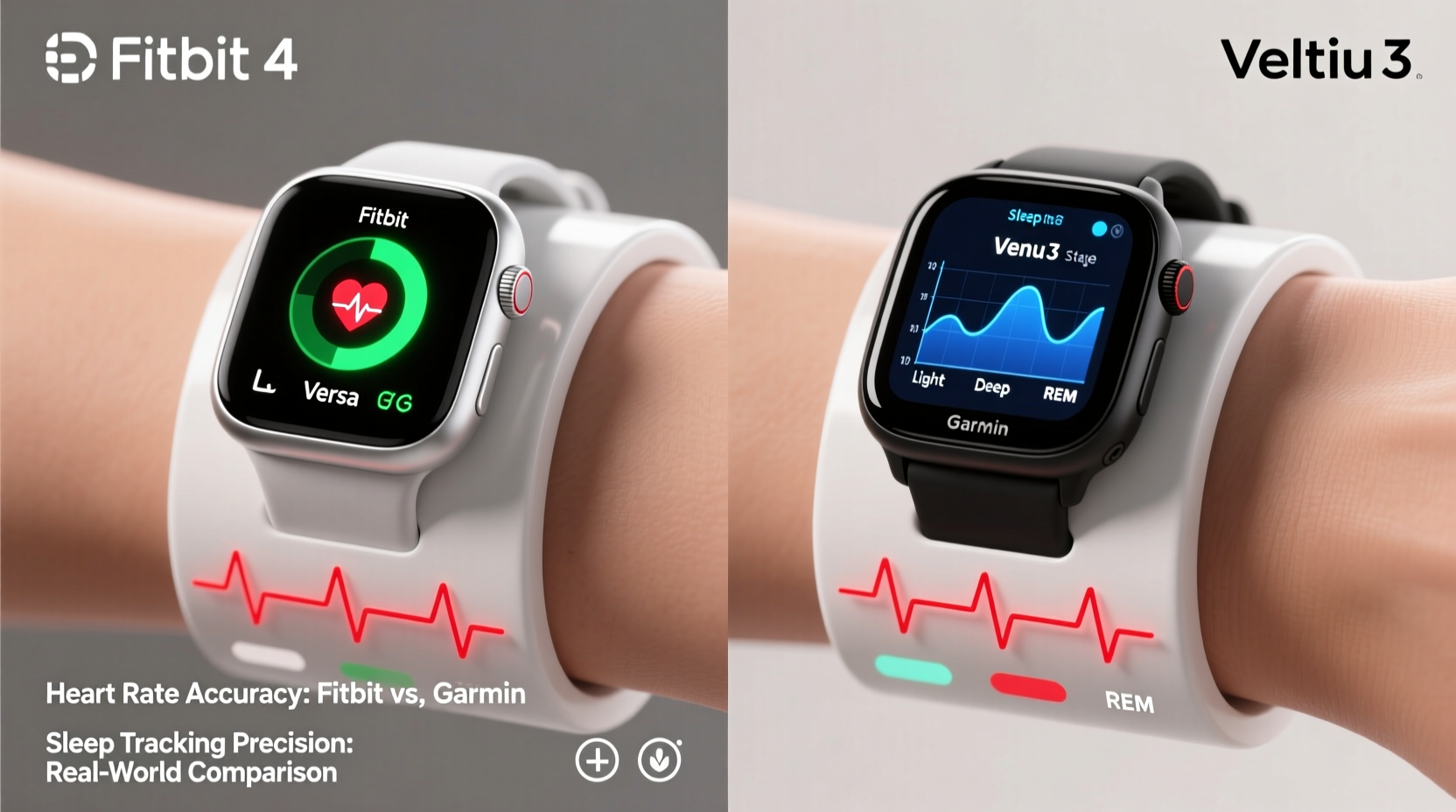 fitbit versa 4 vs garmin venu 3 for heart rate accuracy and sleep tracking