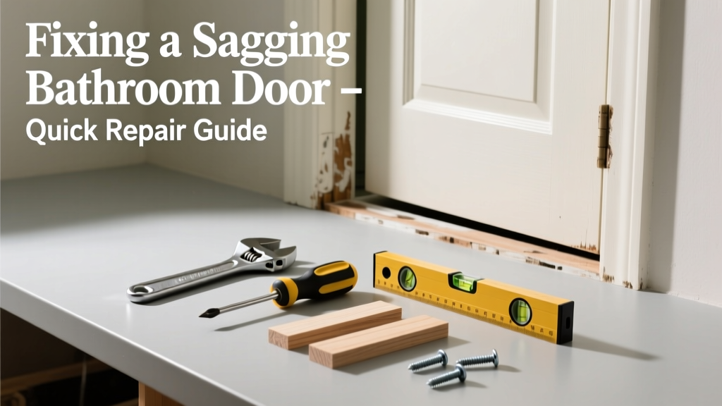Fixing a Sagging Bathroom Door: Quick Repair Guide