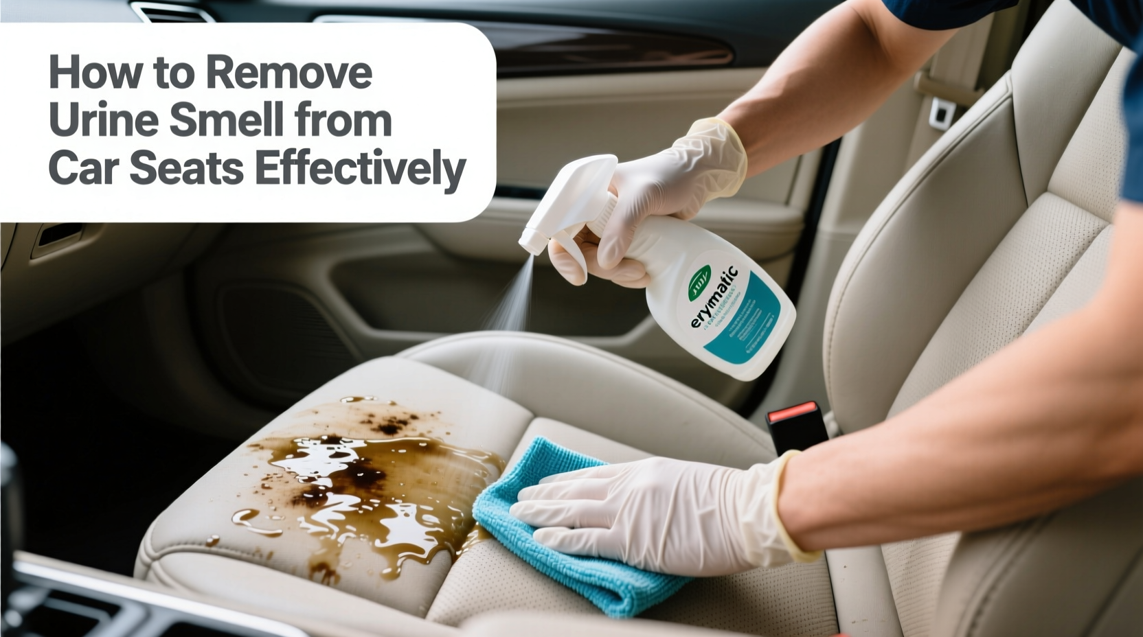 how do you get urine smell out of car seats