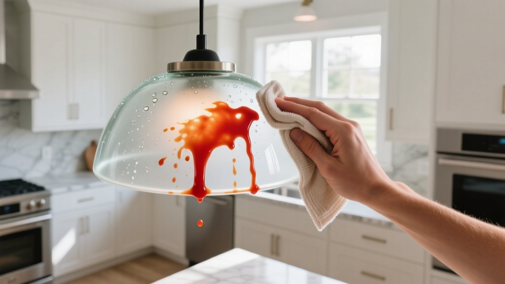 Tested: How to Get Ketchup Out of Light Fixtures Fast