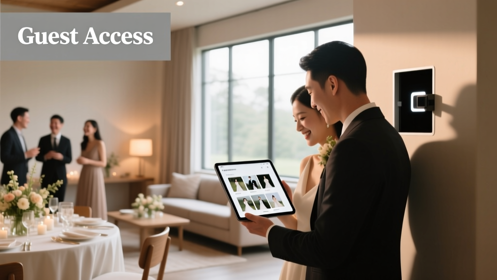 Share Wedding Pictures with Guests: Stress-Free 2026 System