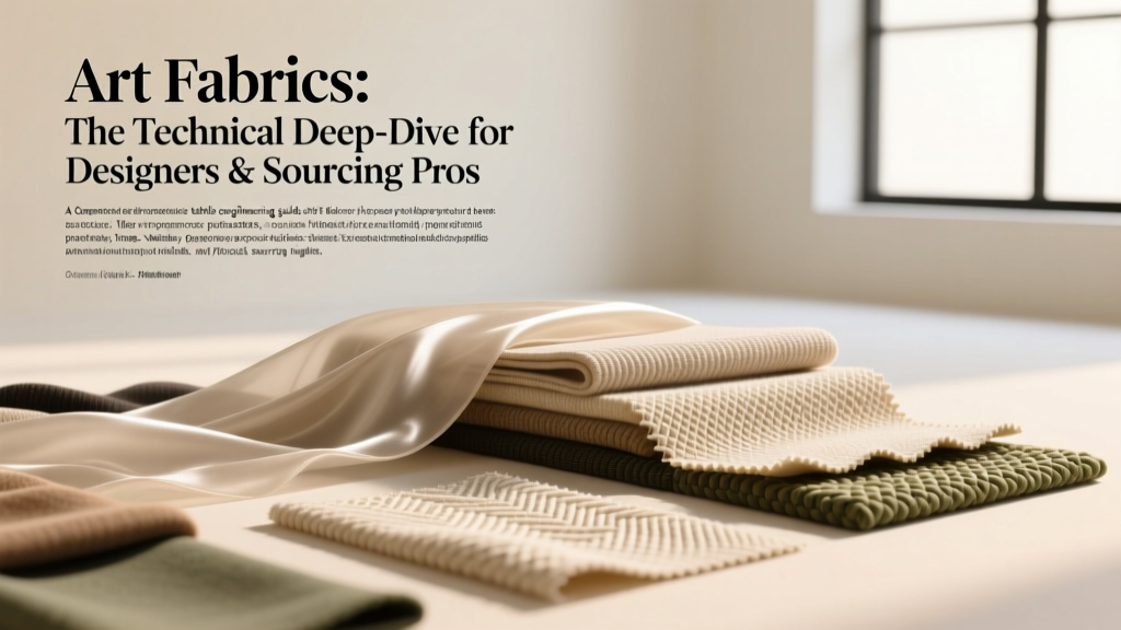 Art Fabrics: The Technical Deep-Dive for Designers & Sourcing Pros