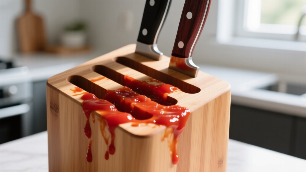 Tested: How to Get Tomato Sauce Out of Knife Block Fast