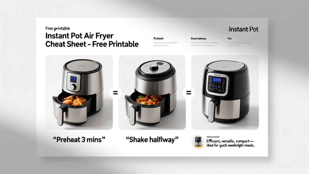 Instant Pot Air Fryer Cheat Sheet: Free Printable & Tips